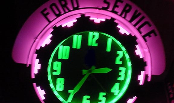 collectible automotive clocks